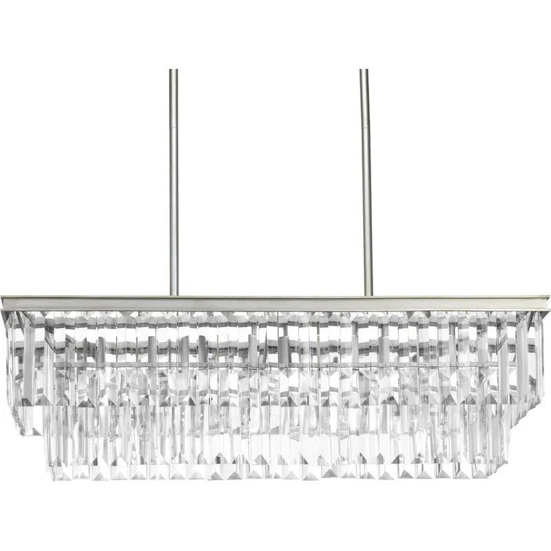 Glimmer Collection Four-Light Linear Chandelier Light — Progress Lighting LED Linear Lights  