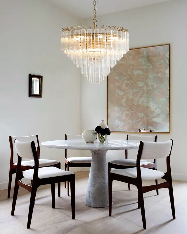 LightsStory Statement Multi-Tier Circular Cone Pendant Light - Tubular Glass — LightsStory LED Pendant Lights  