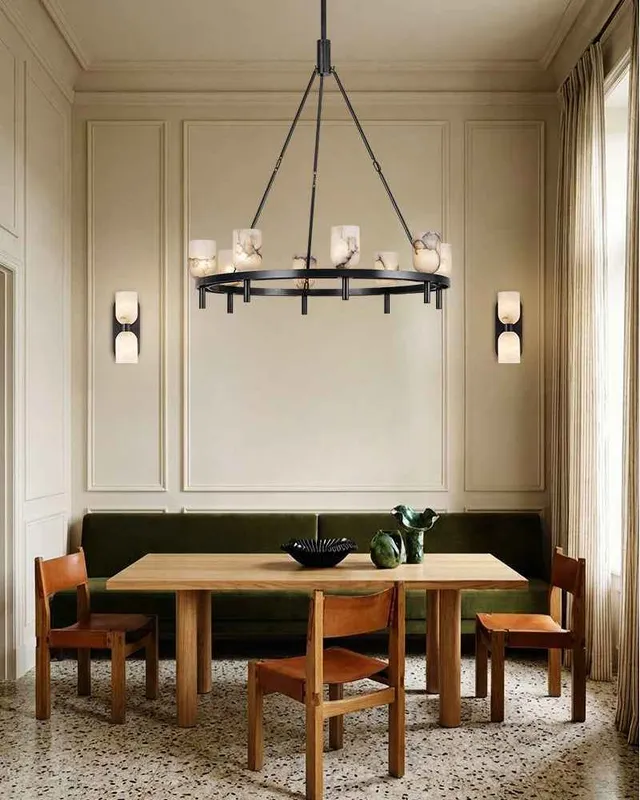 Lucian Alabaster Rectangle Wall Sconce - Serene White - Small — LightsStory LED Linear Lights  