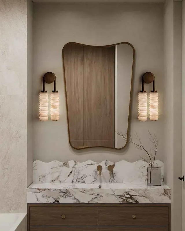 LightsStory Alabaster Round Wall Sconce - Serene White - Small — LightsStory LED Wall Lights  