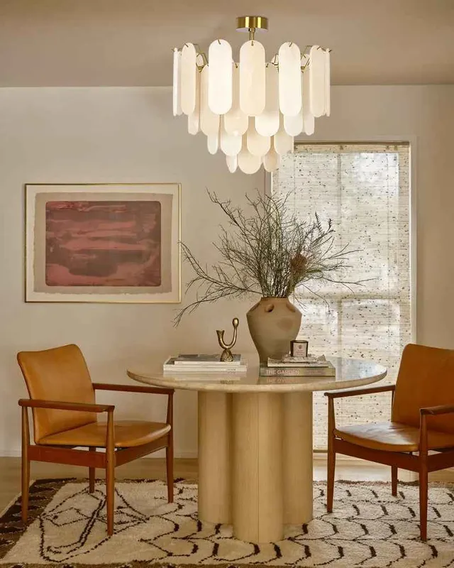 LightsStory Alabaster Statement Chandelier - Serene White - 4-Tier — LightsStory LED Pendant Lights  