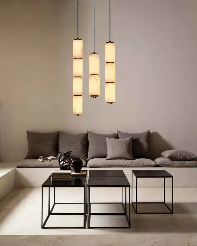 LightsStory Alabaster Linear Pendant Light - Serene White - Small — LightsStory LED Linear Lights  
