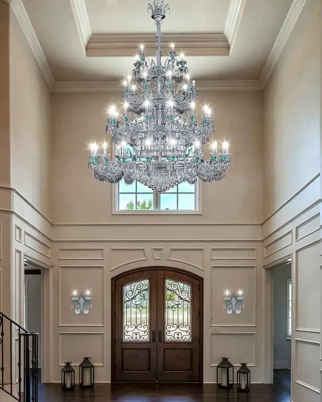 Paris Vintage Iconic Crystal Cluster Pendant Light - Tiffany Blue — LightsStory LED Pendant Lights  