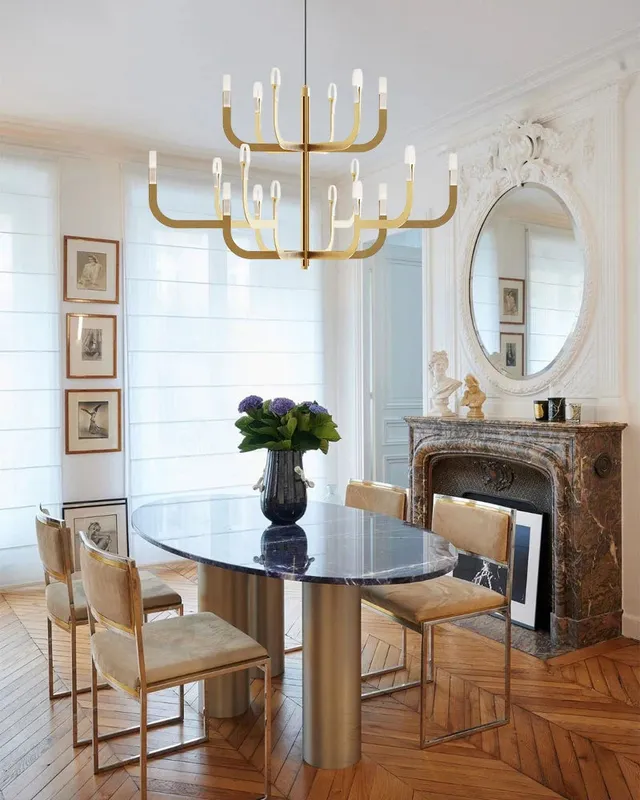 LightsStory Statement Multi-Tier Chandelier - Lux Gold — LightsStory LED Linear Lights  