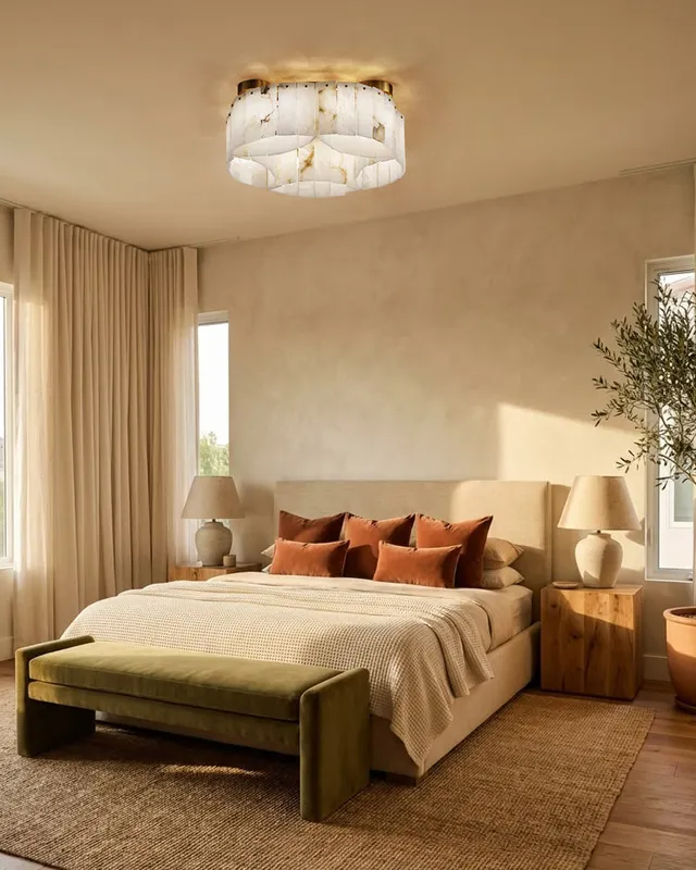 LightsStory Alabaster Swirl Multi-Tiered Ceiling Light - Serene White — LightsStory LED Linear Lights  