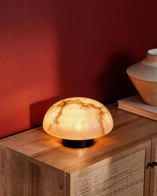 LightsStory Alabaster Dome Table Lamp - Natural Stone - Small — LightsStory LED General Lighting  