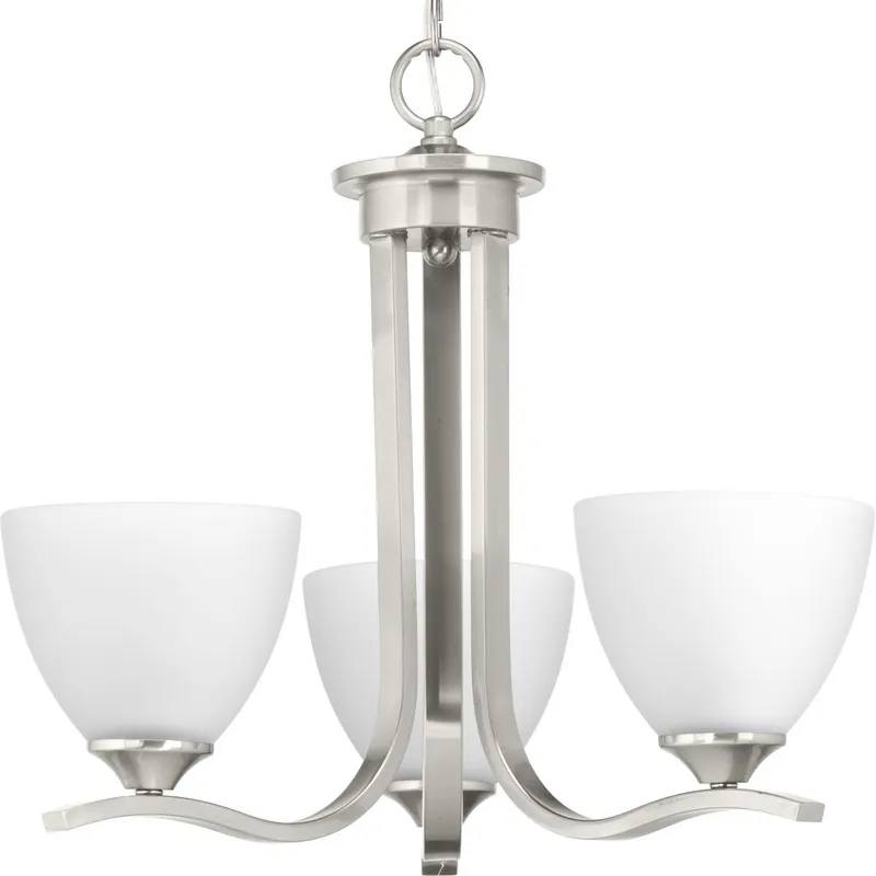 Laird Collection Three-Light Etched Glass Chandelier Light — Progress Lighting LED Landscape Lights  