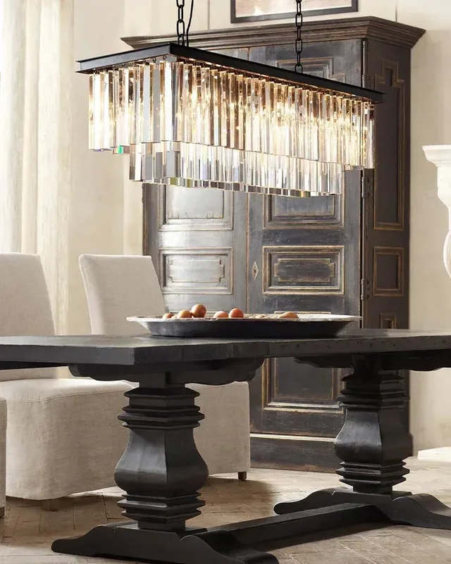LightsStory Serene Rectangular Crystal Chandelier - XL 2-Tier — LightsStory LED Linear Lights  