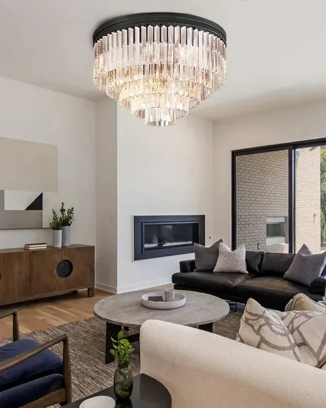 LightsStory Trigon Multi-Tier Pendant Light - Statement K9 Crystal — LightsStory LED Pendant Lights  