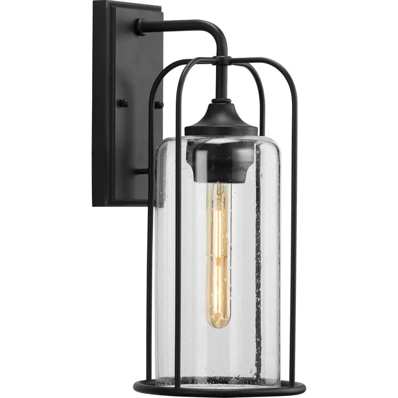 Watch Hill Collection One-Light Clear Seeded Glass Medium Outdoor Wall Lantern — Progress Lighting LED Wall Lights  