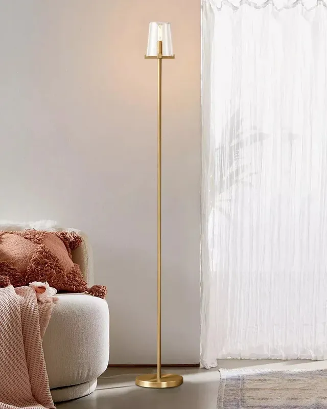 LightsStory Circular Glass Table Lamp - Heritage Brass - Statement — LightsStory LED Pendant Lights  