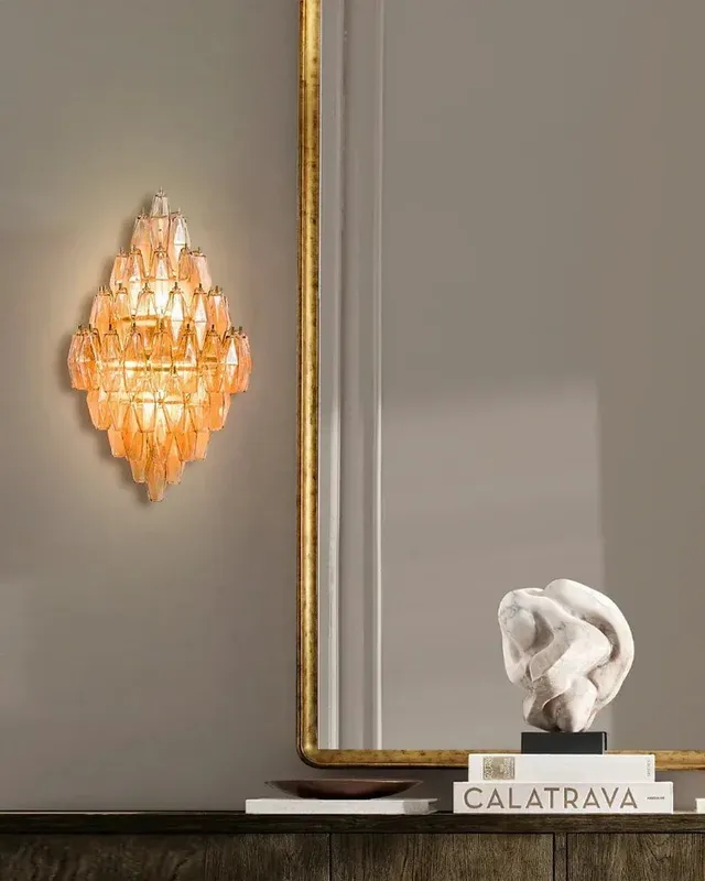 LightsStory Cascading Wall Sconce - Statement Multicolor Glass Small — LightsStory LED Pendant Lights  