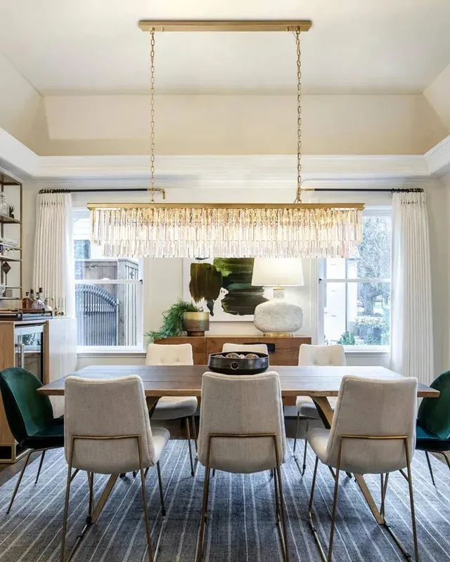 LightsStory Grand Rectangular Chandelier - Statement Crystal Tiered — LightsStory LED Linear Lights  