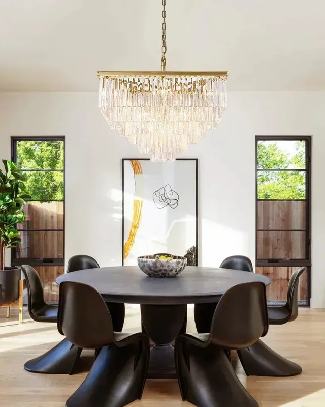 LightsStory Prismatic Crystal Pendant Light - Lux Gold - XL Tier — LightsStory LED Pendant Lights  