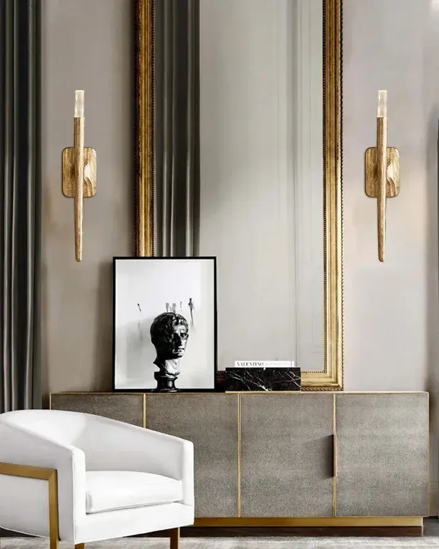 LightsStory Geometric Round Wall Sconce - Crafted Glass & Copper — LightsStory LED Pendant Lights  