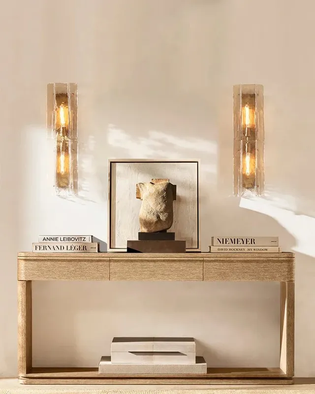 LightsStory Geometric Linear Wall Sconce - Elevated Smoke Grey Glass — LightsStory LED Linear Lights  