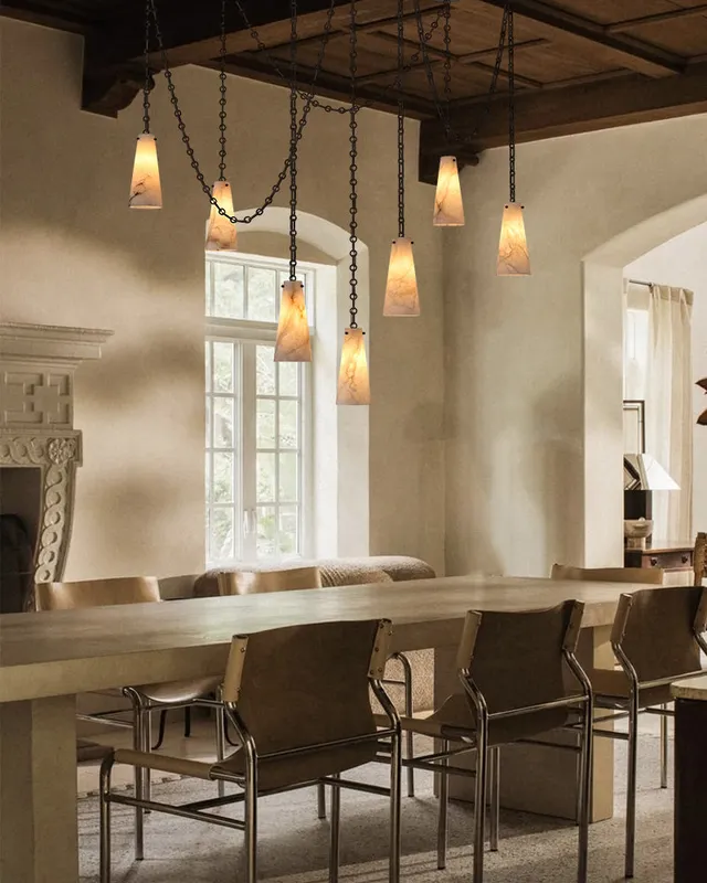 LightsStory Geometric Alabaster Pendant Light - Statement Cone — LightsStory LED Pendant Lights  