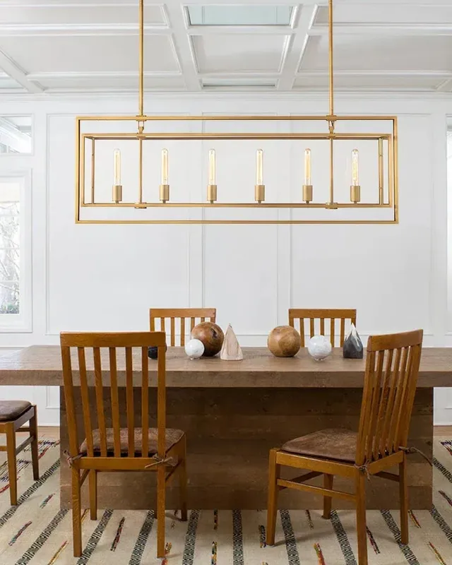 Rockport Geometric Chandelier - Lux Clear Glass - XL Rectangle — LightsStory LED Linear Lights  