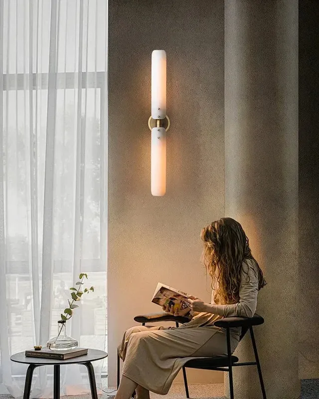 Knightsbridge Linear Wall Sconce - Serene White Glass - Small — LightsStory LED Linear Lights  