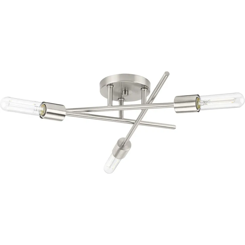 Astra Collection Three-Light 18" Semi-Flush Mount Light — Progress Lighting LED Post Top Lights  
