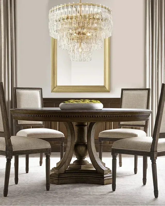 Montreux Crystal Round Pendant Light - Statement XL Cascading Tier — LightsStory LED Pendant Lights  