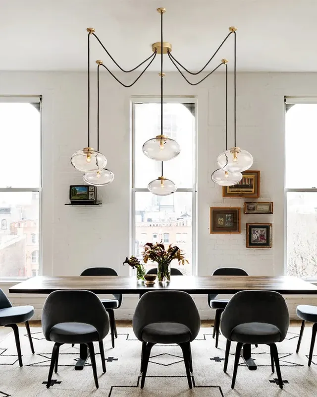LightsStory Ethereal Oval Pendant Light - Statement Clear Glass — LightsStory LED Pendant Lights  