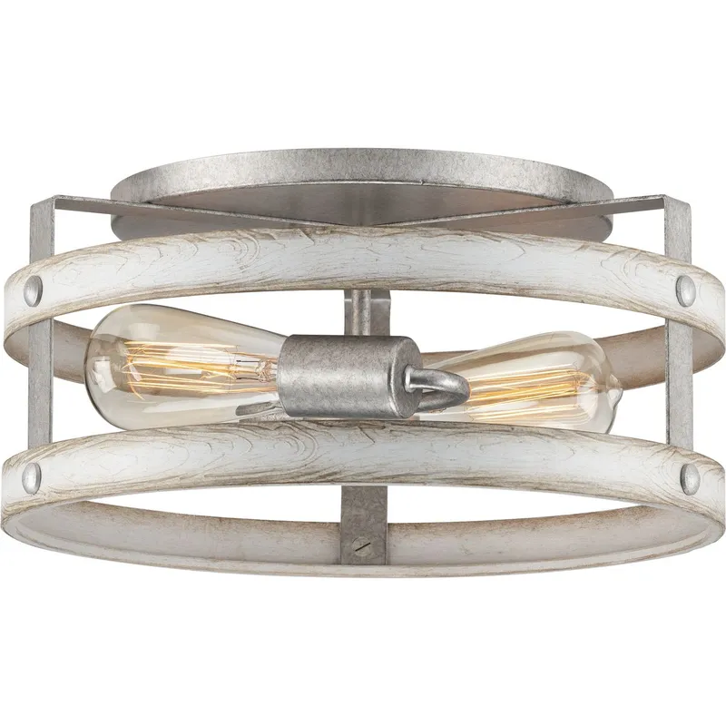 Gulliver Collection Two-Light Flush Mount Ceiling Light — Progress Lighting LED Post Top Lights  