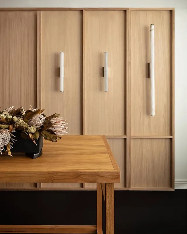 Capri Linear Wall Sconce - Serene Natural Marble - Small White — LightsStory LED Linear Lights  