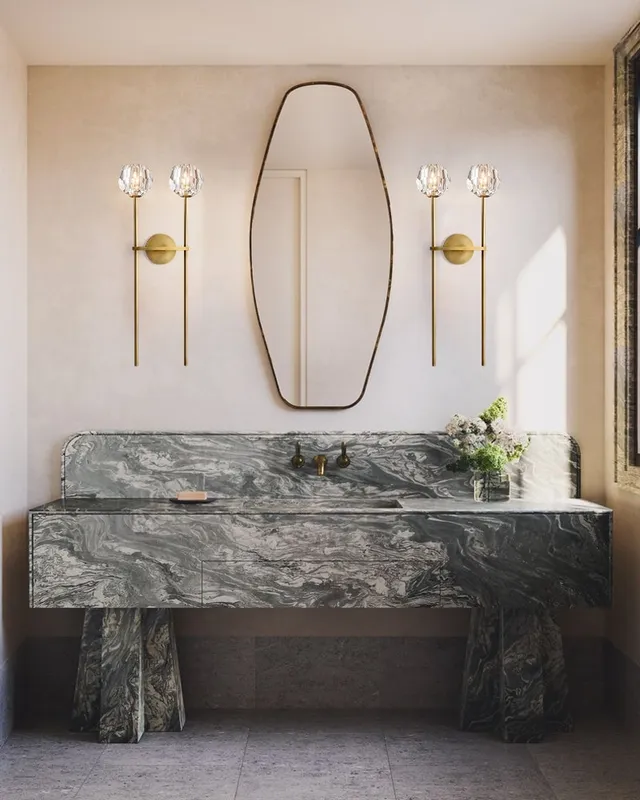 Boulede Crystal Globe Wall Sconce - Iconic Clear Orb - Small — LightsStory LED Linear Lights  