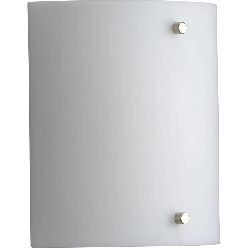 Curve LED One-Light White Opal Acrylic Wall Sconce Light — Progress Lighting LED Wall Lights  