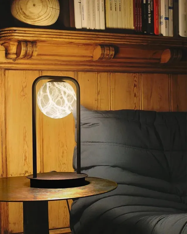 LightsStory Alabaster Globe Table Lamp - Curated Natural Stone — LightsStory LED General Lighting  