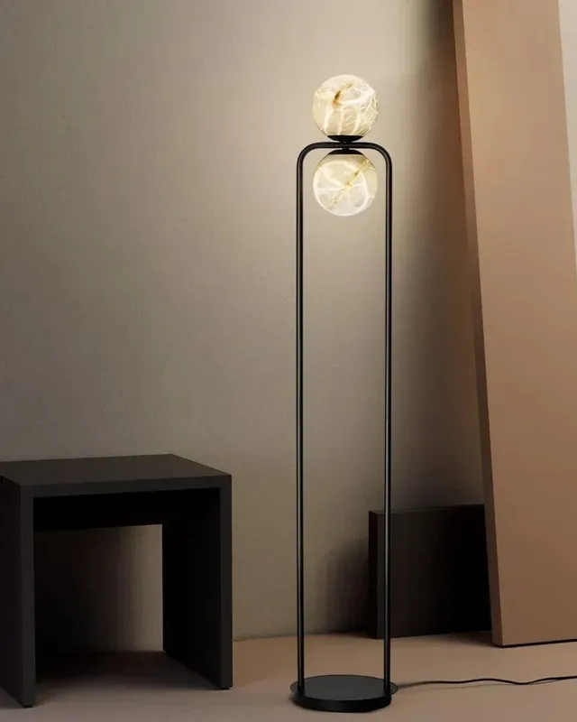 LightsStory Ethereal Cluster Floor Lamp - Tall Natural Alabaster — LightsStory LED General Lighting  