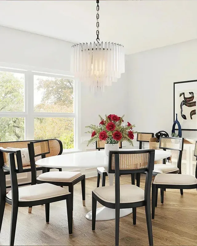 Bellagio Bespoke Round Chandelier - Tiered Clear Glass - Medium — LightsStory LED Pendant Lights  