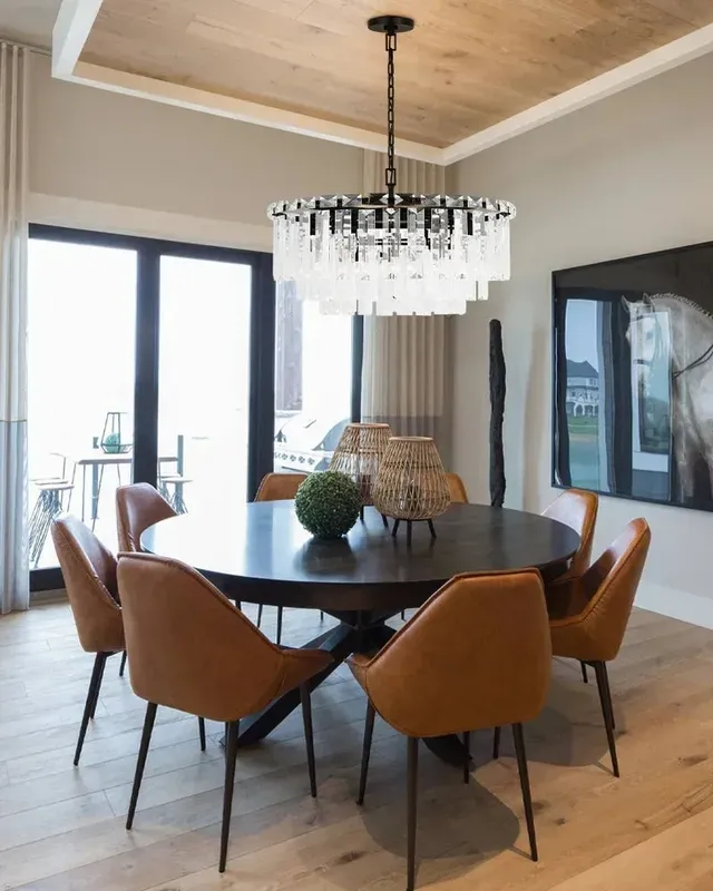 Gstaad Layered Tiered Pendant Light - Sophisticated Silver Glass — LightsStory LED Pendant Lights  