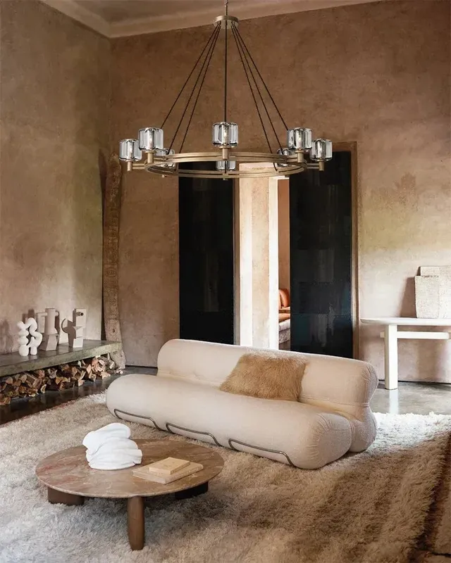 Mayfair Round K9 Crystal Chandelier - Statement Geometric Design — LightsStory LED Linear Lights  