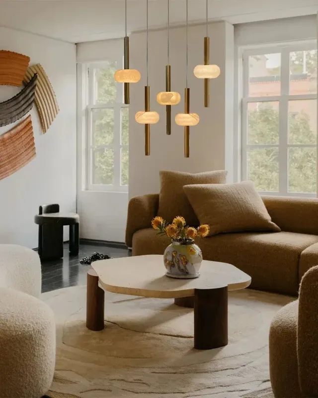 LightsStory Alabaster Cluster Pendant Light - Statement Round XL — LightsStory LED Linear Lights  