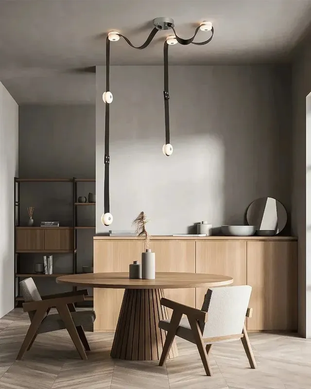 LightsStory Ethereal Alabaster Rope Ceiling Light - Statement Round Design — LightsStory LED Linear Lights  