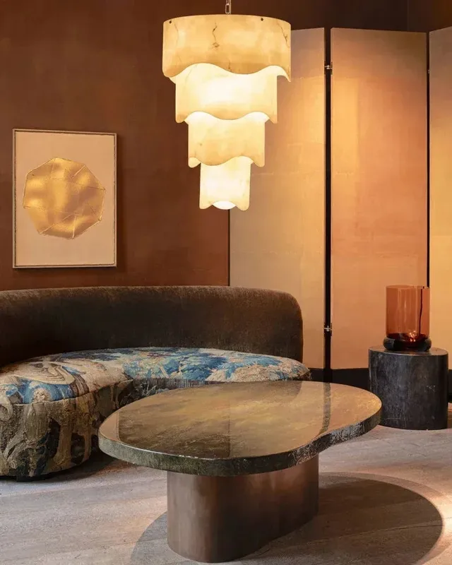 LightsStory Bespoke Alabaster Round Chandelier Pendant Light — LightsStory LED Pendant Lights  