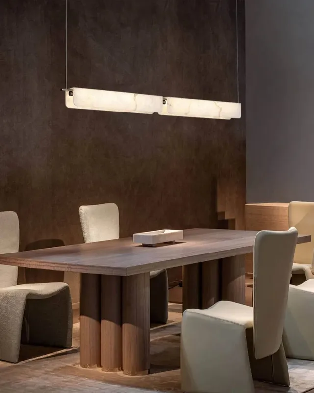 LightsStory Linear Alabaster Pendant Light - Serene White XL Feature — LightsStory LED Linear Lights  