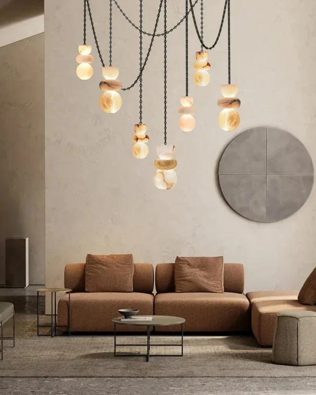 LightsStory Ethereal Globe Pendant Light - Statement Alabaster - XL — LightsStory LED Pendant Lights  