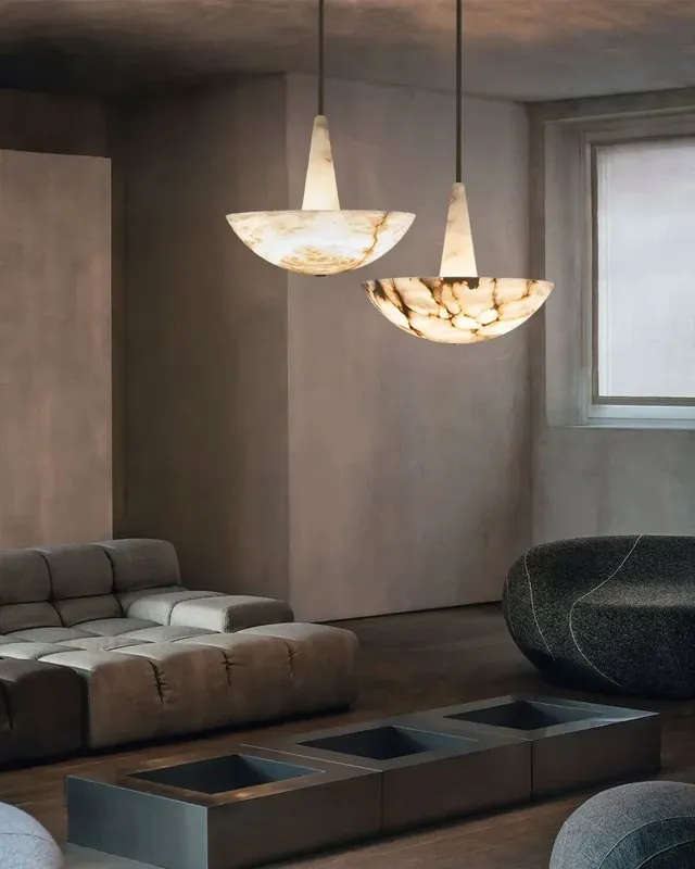 LightsStory Ethereal Alabaster Round Pendant Light - Serene White — LightsStory LED Pendant Lights  