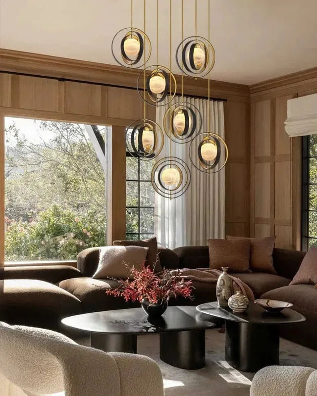 LightsStory Ethereal Alabaster Cluster Pendant Light - Iconic XL Round — LightsStory LED Pendant Lights  