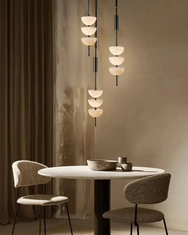 LightsStory Ethereal Alabaster Sphere Pendant Light - Lux Natural Stone — LightsStory LED Linear Lights  