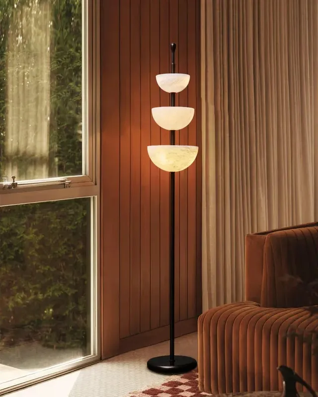 LightsStory Alabaster Round Floor Lamp - Serene White - Tall — LightsStory LED General Lighting  