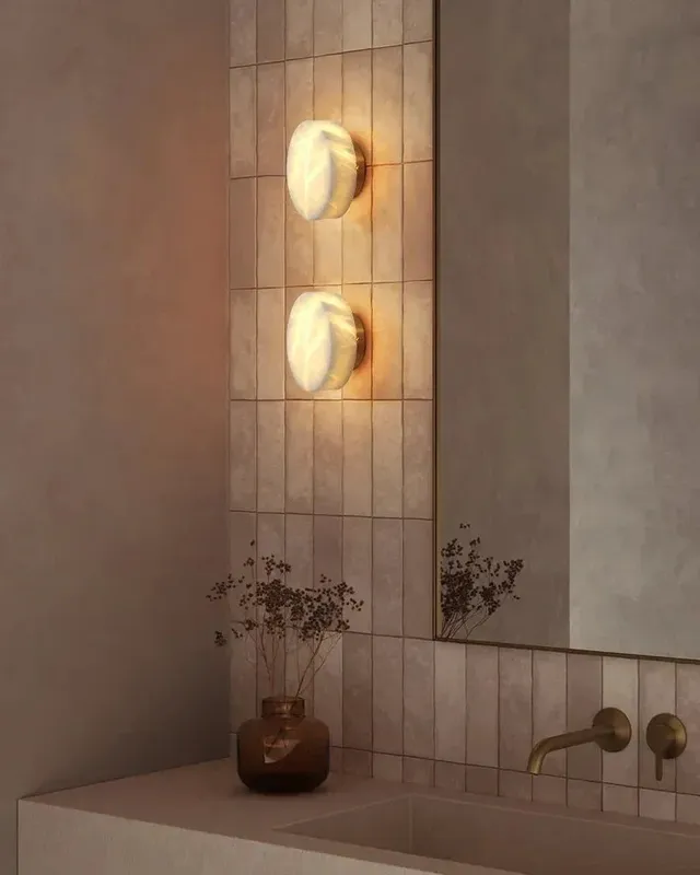LightsStory Alabaster Orb Wall Sconce - Iconic Natural Marble Small — LightsStory LED Wall Lights  