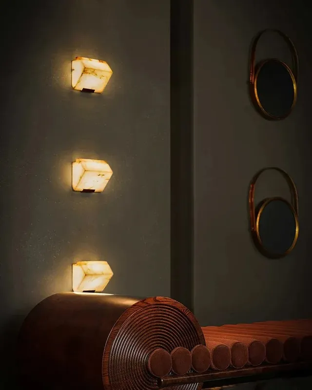 LightsStory Alabaster Square Wall Sconce - Elevated Geometric Design — LightsStory LED Wall Lights  