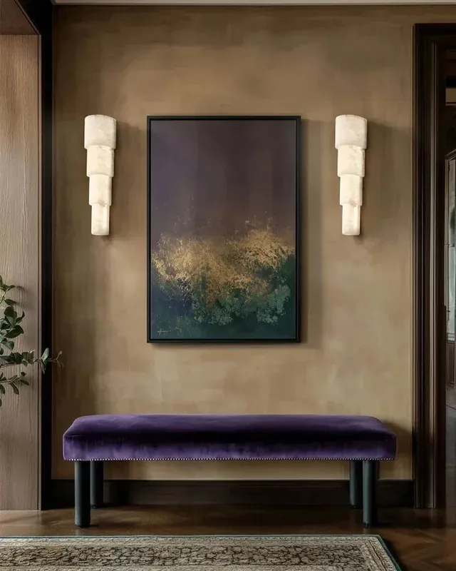 LightsStory Alabaster Statement Wall Sconce - Linear Geometric Small — LightsStory LED Linear Lights  
