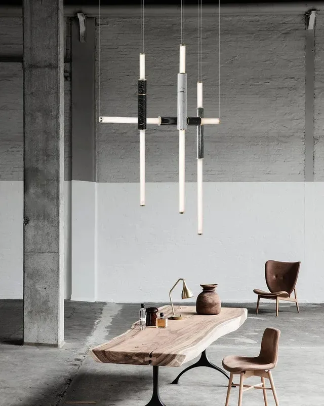 LightsStory Alabaster Linear Pendant Light - Statement Signature Black — LightsStory LED Linear Lights  