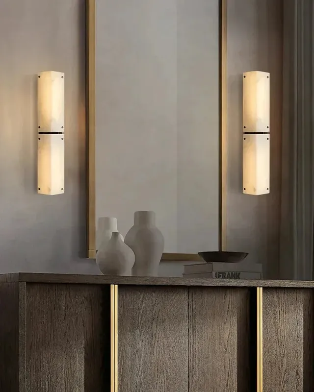 LightsStory Serene Alabaster Linear Wall Sconce - Natural White Small — LightsStory LED Linear Lights  