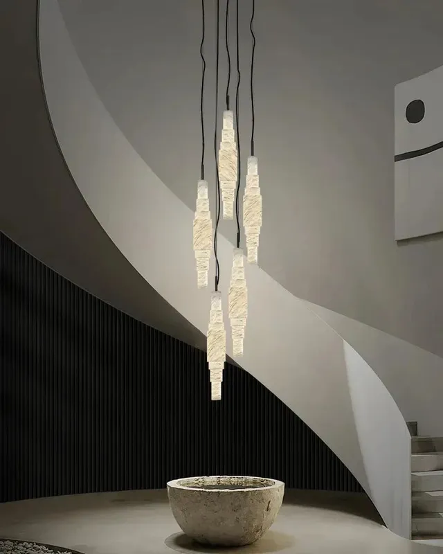 LightsStory Ethereal Alabaster Cluster Ceiling Light - Serene White — LightsStory LED Linear Lights  